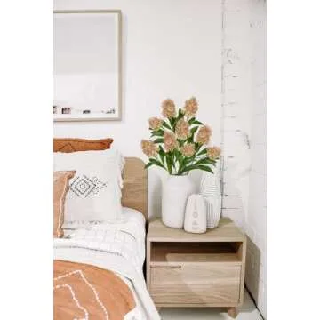 Briful 3PCS Artificial Flowers Faux Skimmia Spray with Leaves 22.8 Inch Long Stem Fake Flowers for Home Vase Table Centerpiece Floral Arrangement Wedding Bouquet (Pale Pink)