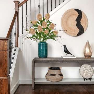 Briful 3PCS Artificial Flowers Faux Skimmia Spray with Leaves 22.8 Inch Long Stem Fake Flowers for Home Vase Table Centerpiece Floral Arrangement Wedding Bouquet (Pale Pink)