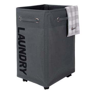 Caroeas 24 inch Pro+ Wheeled Laundry Hamper - Collapsible, Durable, and Eco-Friendly