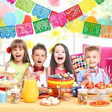 Vibrant 4 Packs Mexican Party Banner - Perfect Fiesta Decor