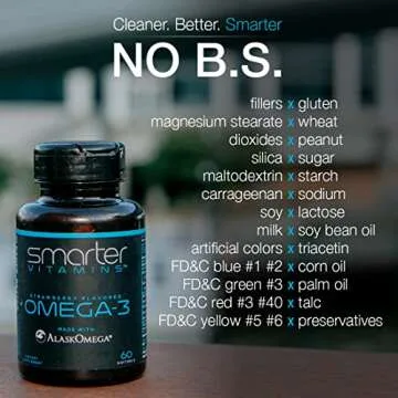 Smarter Omega 3 Fish Oil, Burpless Berry Flavor, 2000mg