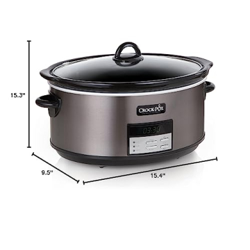 Crock-Pot 8-Quart Slow Cooker with Auto Warm Setting