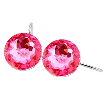 BEAVO Decorative Pink Shower Curtain Hooks Set of 12