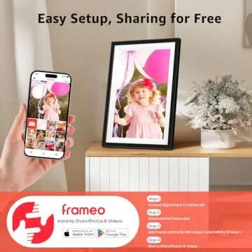 2 Pack WiFi Digital Picture Frame, 10.1 Inch Smart Digital Photo Frame with 64GB storage, 1280x800 I...