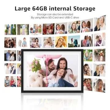 2 Pack WiFi Digital Picture Frame, 10.1 Inch Smart Digital Photo Frame with 64GB storage, 1280x800 IPS Touch Screen Digital Picture Frames Load from Phone, Easy Setup to Share Photos&Videos via Frameo