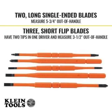 Klein Tools 32288 Insulated Screwdriver Set for Electricians