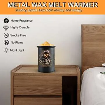 Kobodon Metal Wax Warmer for Home and Office Decor