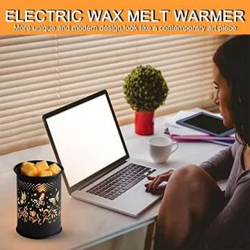 Kobodon Metal Wax Warmer for Home and Office Decor