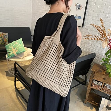 Micmores Beach Bag Stylish Tote for Summer Fun