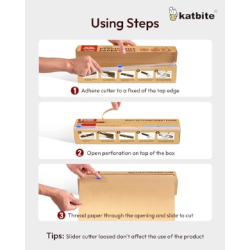 Katbite Unbleached Parchment Paper Roll 15 x 210 ft