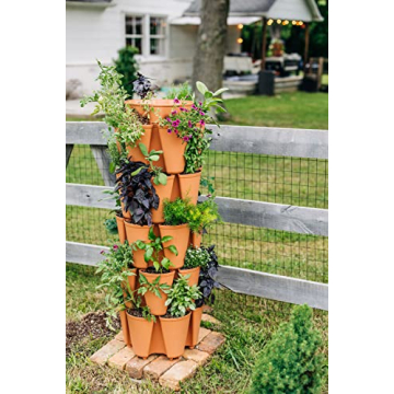 Greenstalk 5 Tier Vertical Garden Planter with Watering System