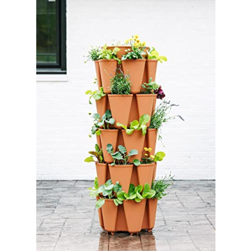 Greenstalk 5 Tier Vertical Garden Planter with Watering System