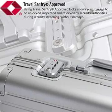 Sindermore Aluminum Carry-On Hardside Suitcase - 20 Inch