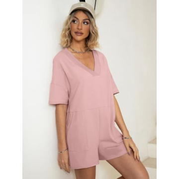 Glamaker Women's Oversized Casual Rompers for Summer