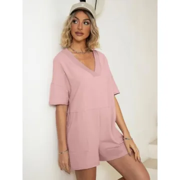 Glamaker Women's Oversized Casual Rompers for Summer