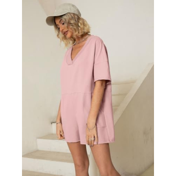 Glamaker Women's Oversized Casual Rompers for Summer