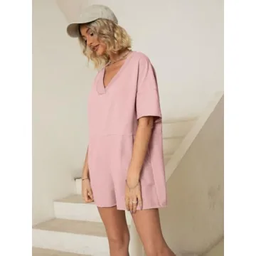 Glamaker Women's Oversized Casual Rompers for Summer