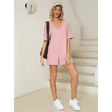 Glamaker Women's Oversized Casual Rompers for Summer