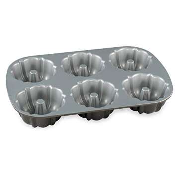 Nordic Ware Classic Mini Bundt Pan for Individual Cakes
