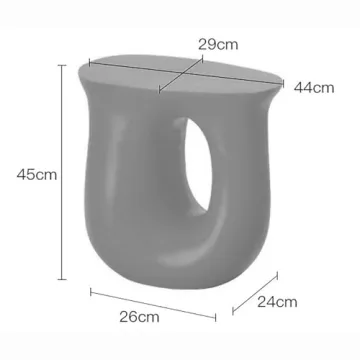 SJIOUEOT Light Luxury PE Sofa Side Table - Stylish & Functional