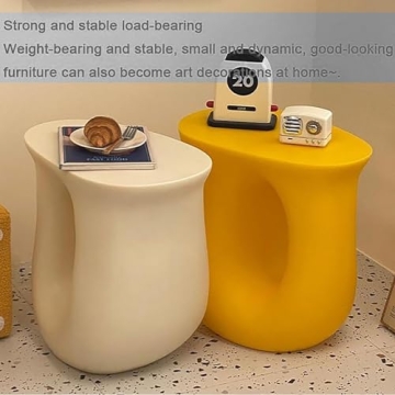 SJIOUEOT Light Luxury PE Sofa Side Table - Stylish & Functional