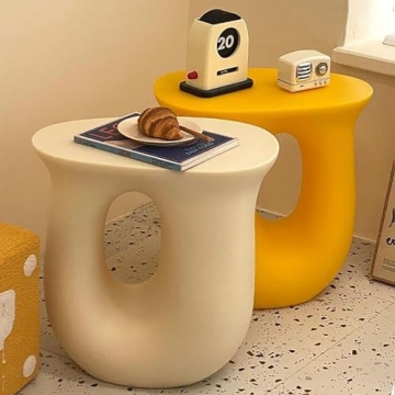 SJIOUEOT Light Luxury PE Sofa Side Table - Stylish & Functional