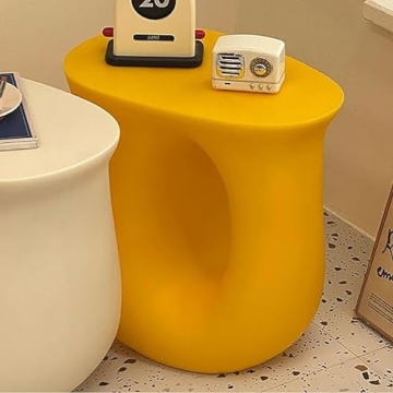 SJIOUEOT Light Luxury PE Sofa Side Table - Stylish & Functional