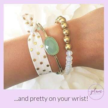 Mint To Be Bridal Shower Favors, Hair Ties Bracelets, Bachelorette Party Supplies and Decorations (5 Pack)