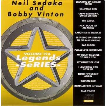 LEGENDS Karaoke CDG Vol.124 Hits of NEIL SEDAKA and BOBBY VINTON