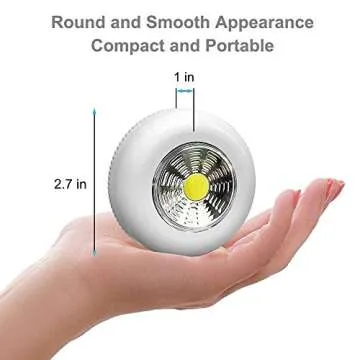 Tap Light Push Lights, 6 Pack Portable Bright LED Puck Light Touch Light Night Lights Push Lights Ba...