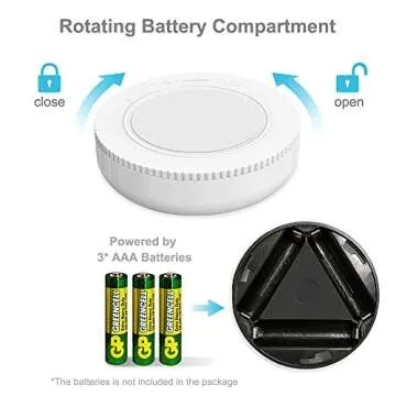 Tap Light Push Lights, 6 Pack Portable Bright LED Puck Light Touch Light Night Lights Push Lights Battery Operated Under Cabinet Lighting for Closet Kitchen Under Counter Classroom Indoor Outdoor