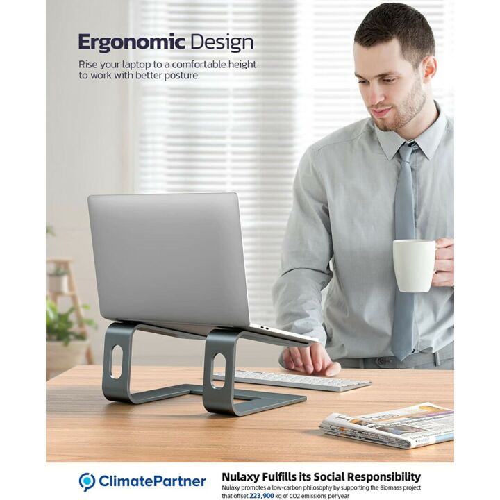 Nulaxy Ergonomic Laptop Stand for 10-15.6" Laptops
