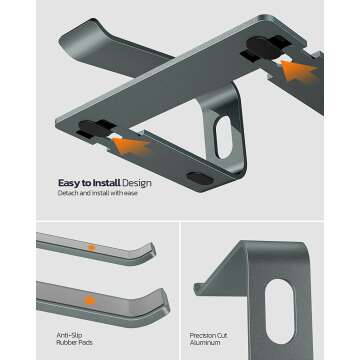 Nulaxy Ergonomic Laptop Stand for 10-15.6" Laptops