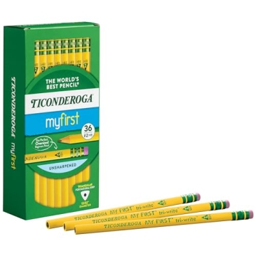 Ticonderoga Tri-Write Pencils for Kids - 36 Count