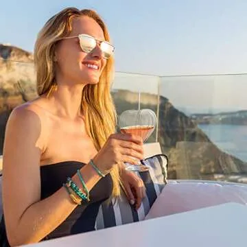 TSYFM 2Pcs Heart Shaped Cocktail Glass, 240ml Wine Glass with Straw, Clear Stripe Drinking Wine Glass Martini Cocktail Glasses, Goblet Cup Juices Drinking Glass for Wedding Party Home Bar Decor(#4)