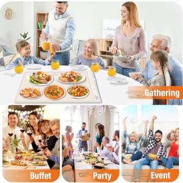 Food Warmer Electric Warming Tray for Buffets and More