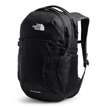 THE NORTH FACE Women's Pivoter Everyday Laptop Backpack, TNF Black, One Size