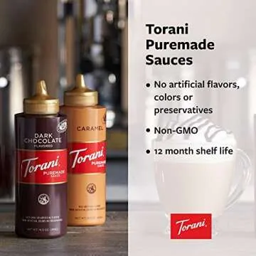 Torani Puremade Sauce, Caramel, 64 Ounces