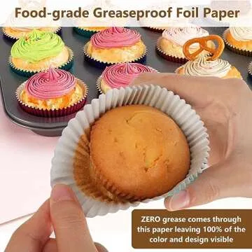 Gifbera Pink Foil Cupcake Liners for Any Celebration 100 Count