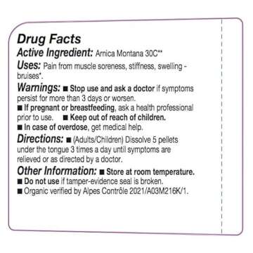 OLLOIS Vegan Arnica 30c Organic Homeopathic Medicine