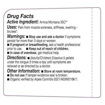 OLLOIS Vegan Arnica 30c Organic Homeopathic Medicine