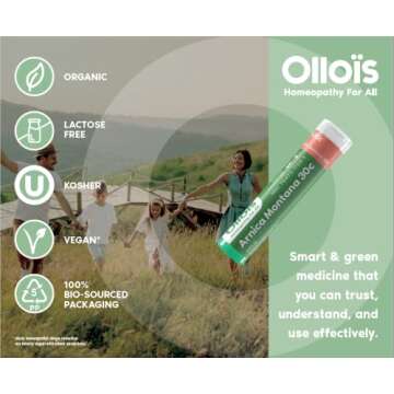 OLLOIS Vegan Arnica 30c Organic Homeopathic Medicine