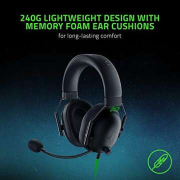 Razer BlackShark V2 X Headset - Immersive Sound & Comfort
