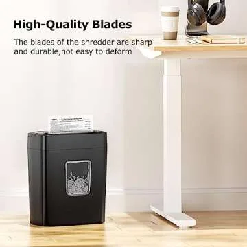 Bonsaii 8-Sheet Crosscut Paper Shredder for Home Office
