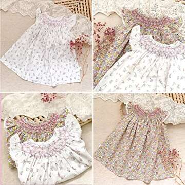 Lovely Baby Girls’ Smocked Dress for Summer Fun