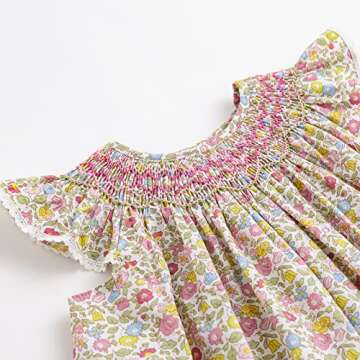 Lovely Baby Girls’ Smocked Dress for Summer Fun