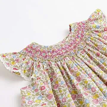 Lovely Baby Girls’ Smocked Dress for Summer Fun