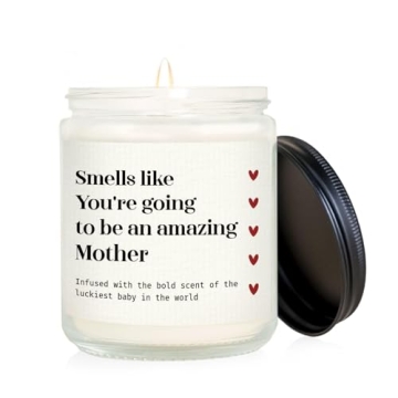 GiltGlimmer New Mom Gifts - Pregnancy Must Haves Soy Wax Lavender Scented Candle