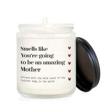 GiltGlimmer New Mom Gifts - Pregnancy Must Haves Soy Wax Lavender Scented Candle
