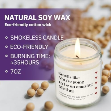 GiltGlimmer New Mom Lavender Scented Candle for Moms